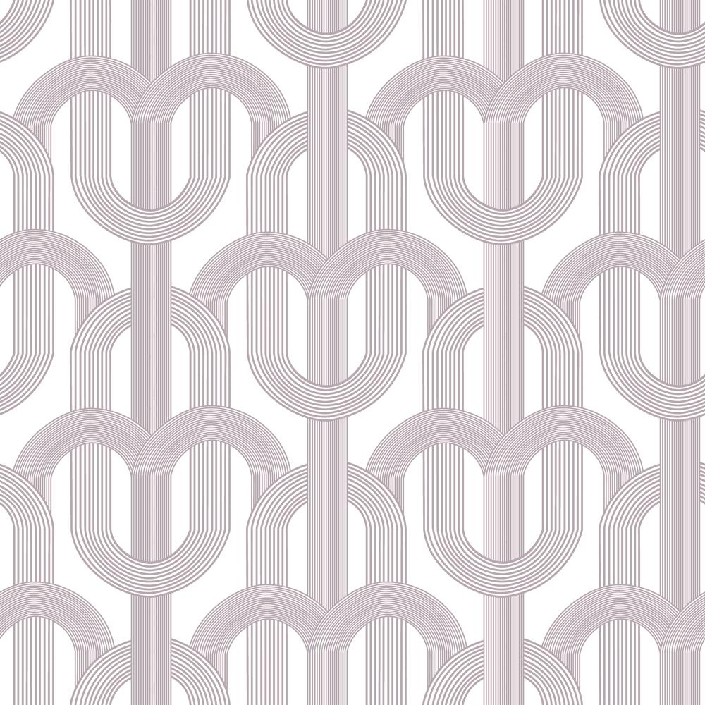 Decoratorsbest Abstract Arch Mauve Peel And Stick Wallpaper, 28 Sq. Ft