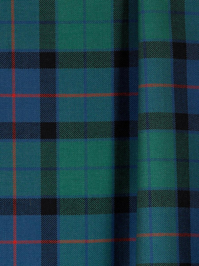 Old World Weavers Flower Of Scotland Blue & Green Fabric