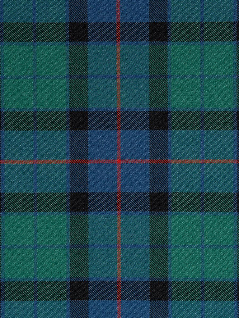 Old World Weavers Flower Of Scotland Blue & Green Fabric