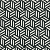 Schumacher Tumbling Blocks Black Wallpaper