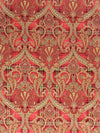 Scalamandre Highland Fling Printed Velvet Reds & Pink Upholstery Fabric