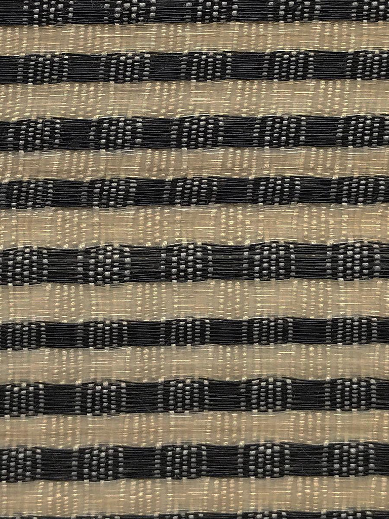 Old World Weavers Dales Horsehair Black / White Fabric