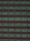 Old World Weavers Dales Horsehair Red / Green / Black Upholstery Fabric