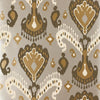 Schumacher Tashkent Ikat Silver Wallpaper