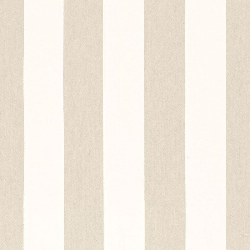 Schumacher Tundra Linen Stripe Ivoire Fabric