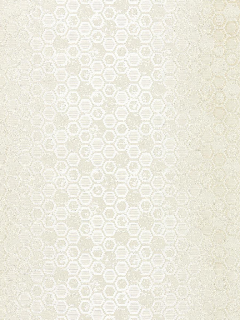 Scalamandre Hexagon Inspiration Bone Wallpaper