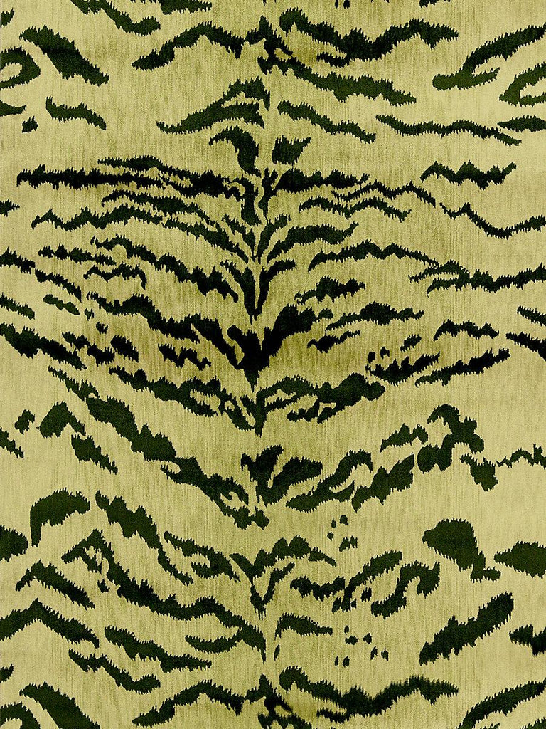 Old World Weavers Tiger Lao Hau Ii Green & Black Fabric