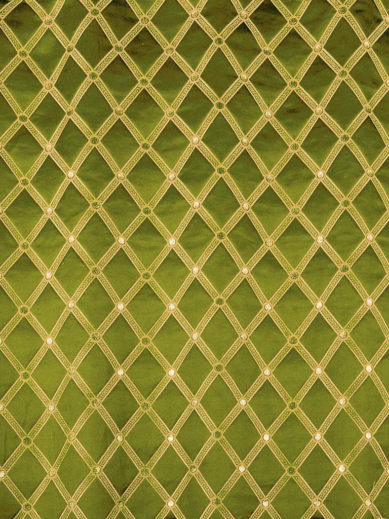 Old World Weavers Reale Diamond Pear Gold Fabric