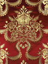 Old World Weavers Reale Nastri Cherry Gold Drapery Fabric