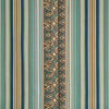 Lee Jofa Dallol Stripe Teal/Brown Upholstery Fabric