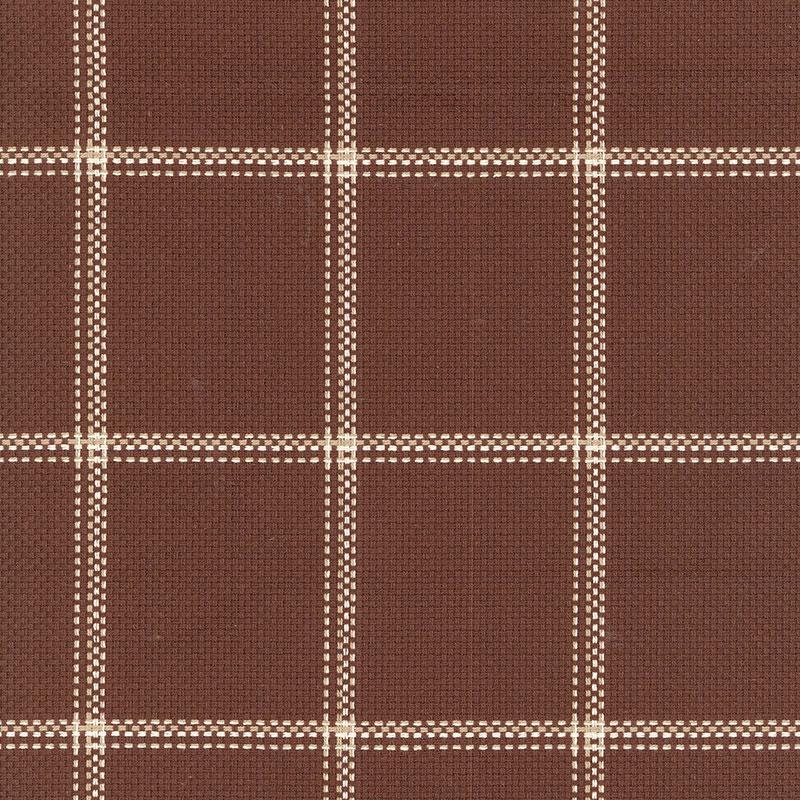 Schumacher Woodland Plaid Bark Fabric