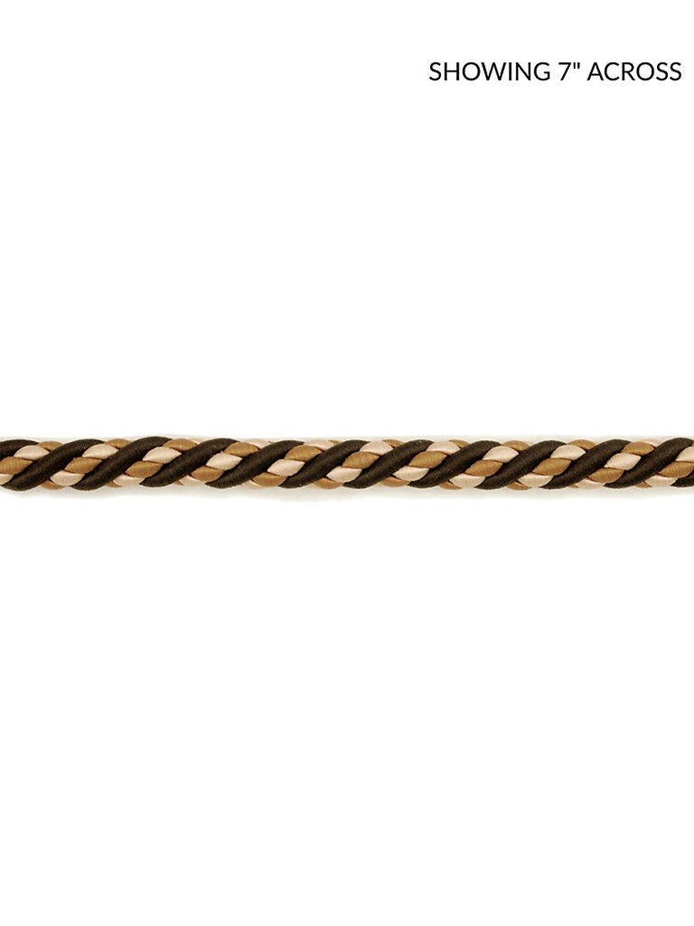 Scalamandre Siecle Cord 1/2" Umber Trim