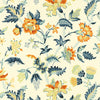 Schumacher Alana Floral Vine Apricot Fabric