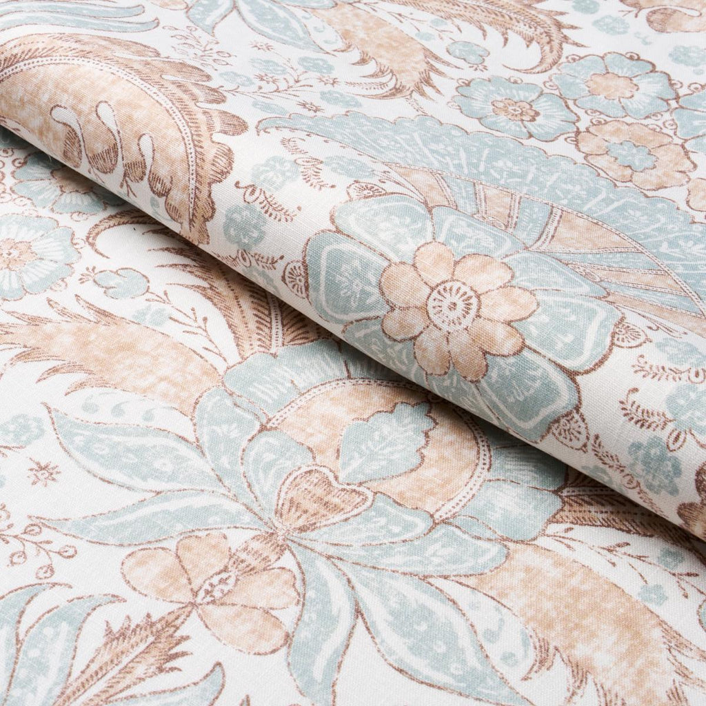 Schumacher Calicut Aqua Fabric