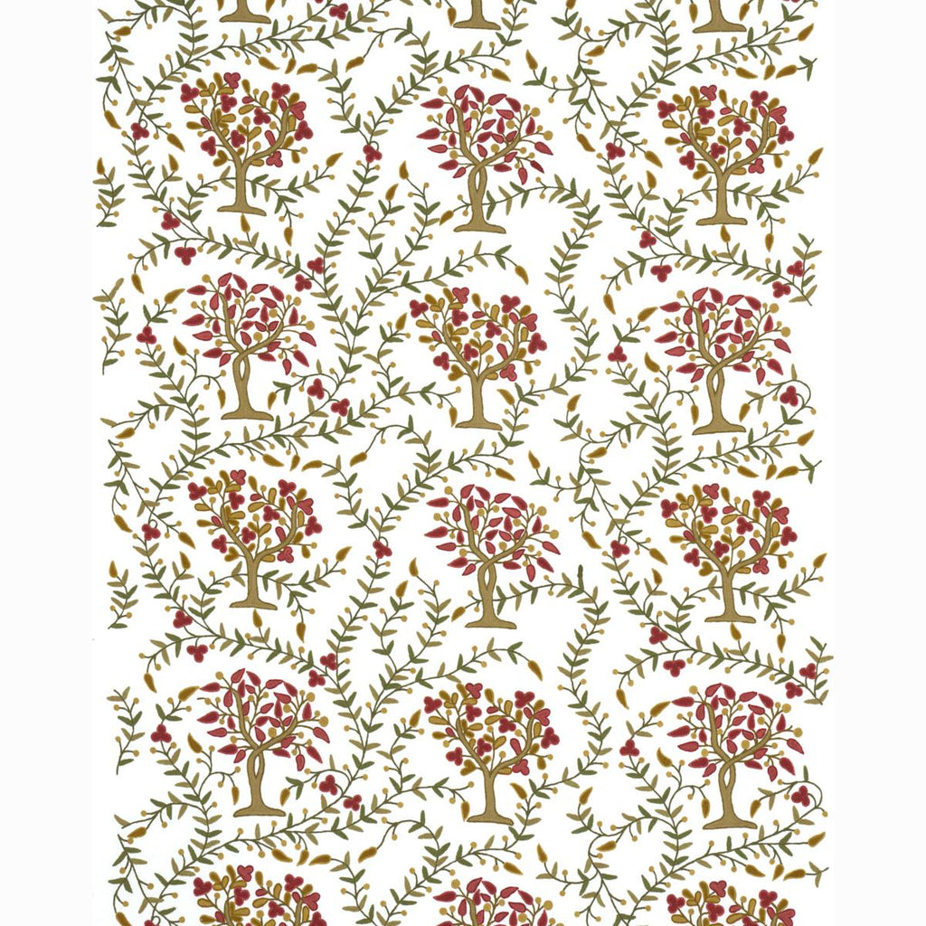 Schumacher Highgrove Tree Crewel Mulberry Fabric