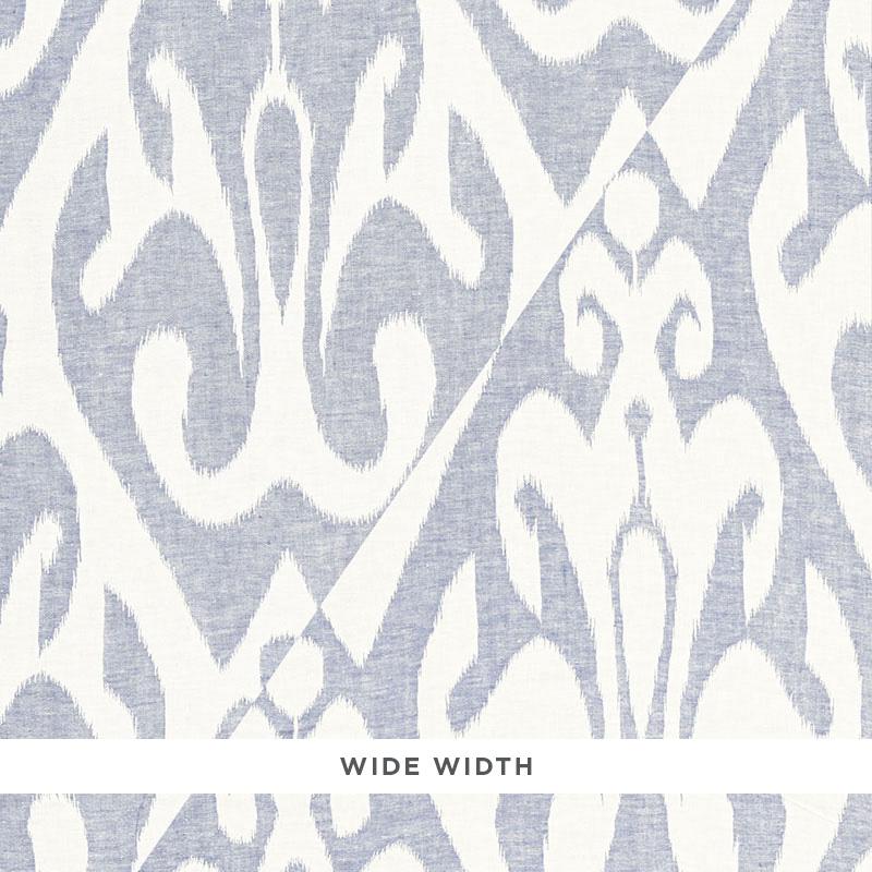 Schumacher Tokat Weave Indigo Fabric