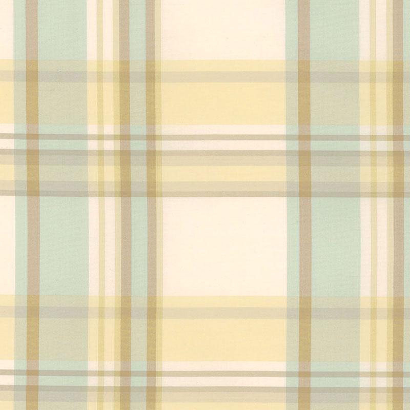 Schumacher Birmingham Silk Plaid Wheat Fabric