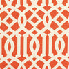 Schumacher Imperial Trellis Ii Ivory / Mandarin Fabric