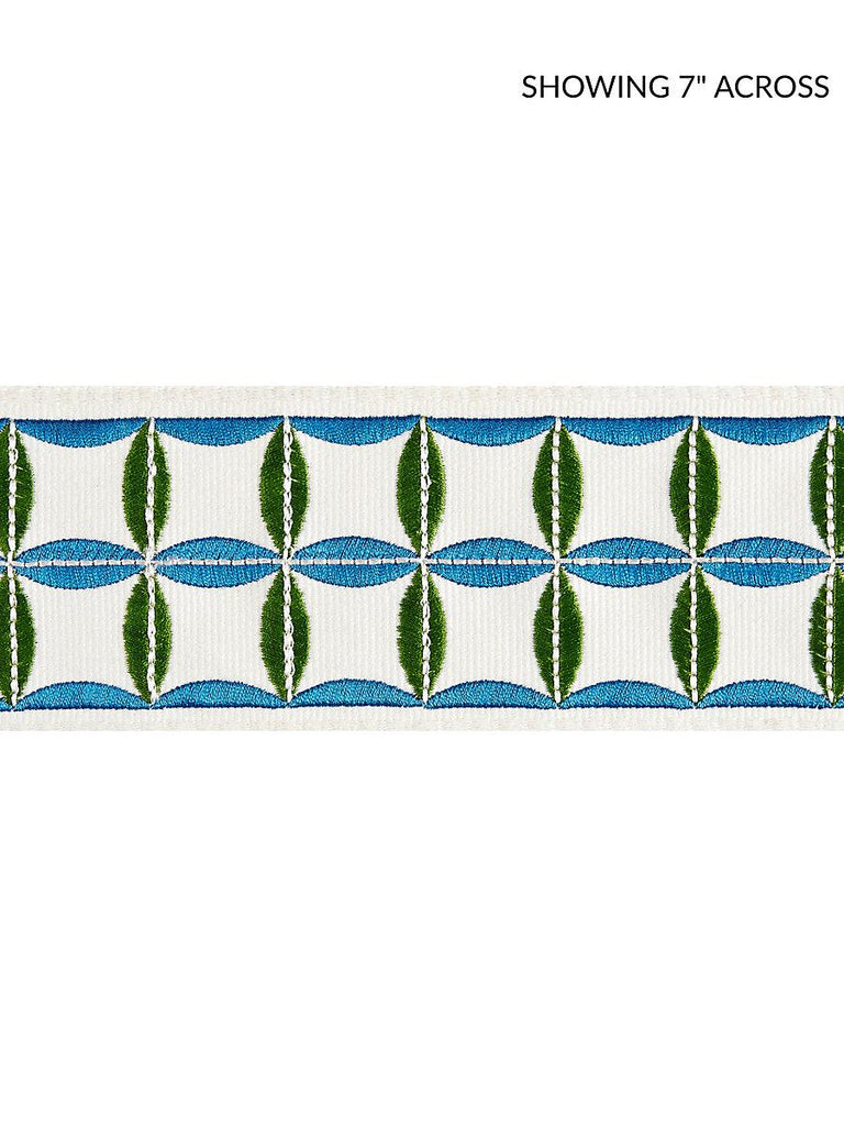 Scalamandre Fiori Embroidered Tape Peacock Trim