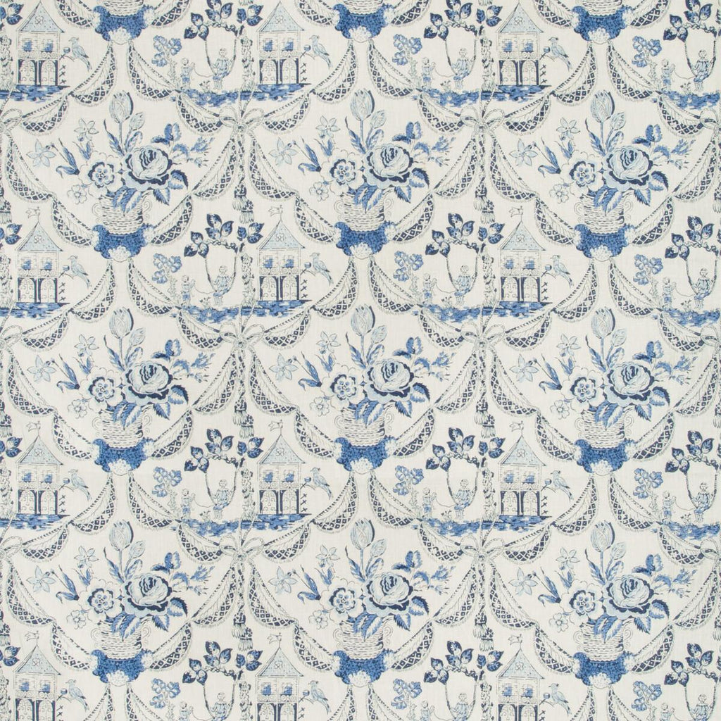 Brunschwig & Fils BIRD & SWING HB BLUE Fabric