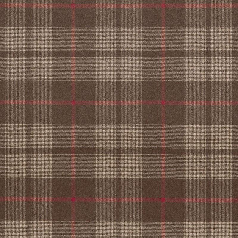 Schumacher Montana Wool Plaid Java Fabric