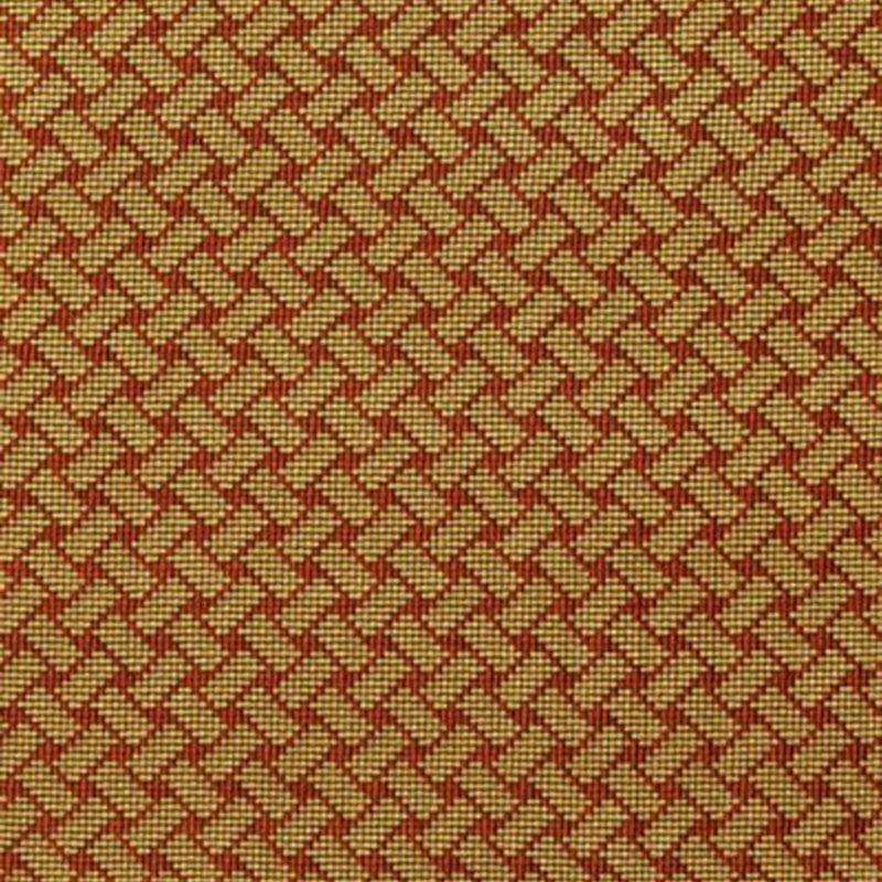 Schumacher Bristol Weave Pingl Pomegranate Fabric