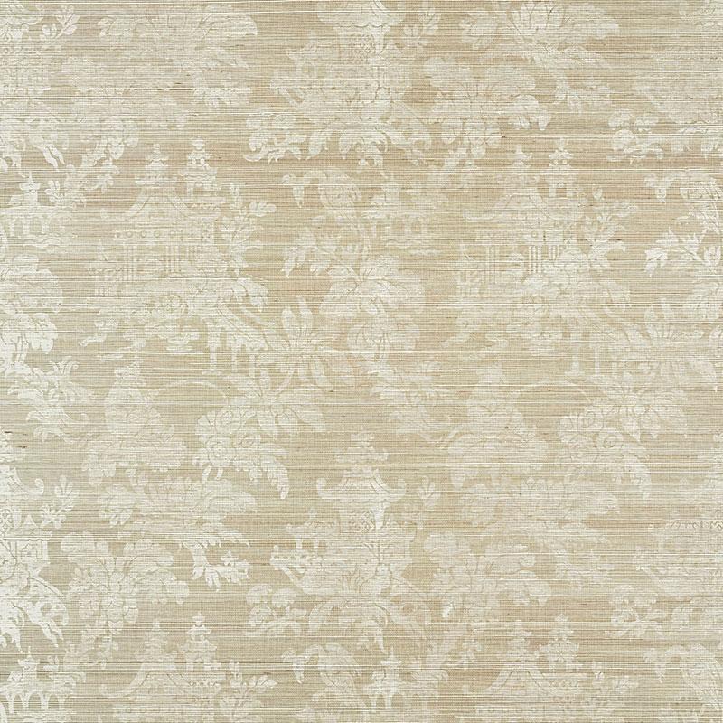 Schumacher Brighton Sisal Fog Wallpaper