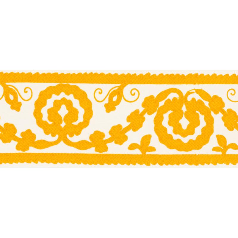 Schumacher Ashbury Tape Yellow Trim