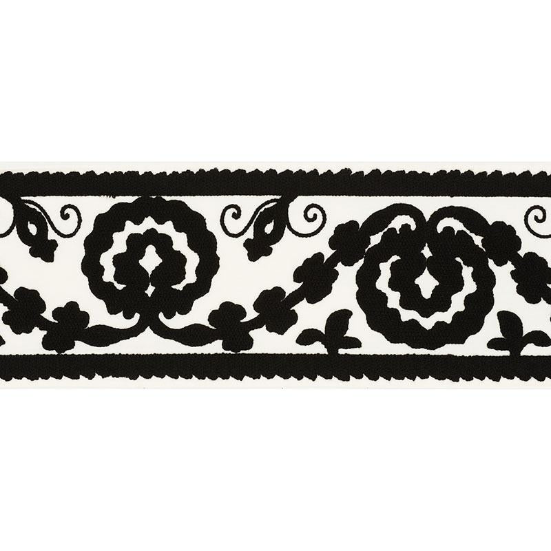 Schumacher Ashbury Tape Black Trim