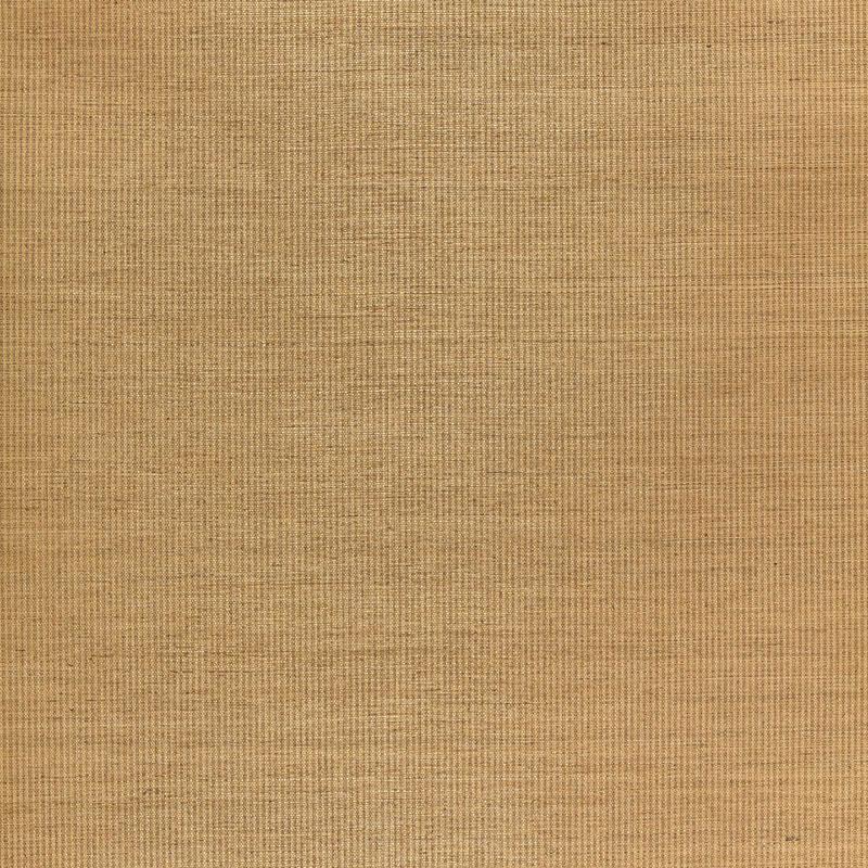 Schumacher Harshaw Pinstripe Sisal Pecan Wallpaper