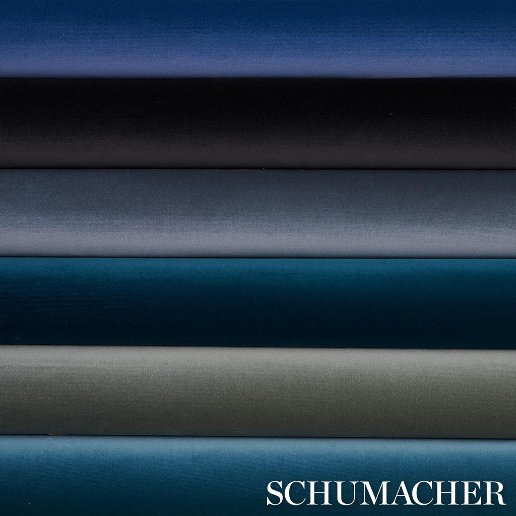 Schumacher Gainsborough Velvet Cerulean Fabric
