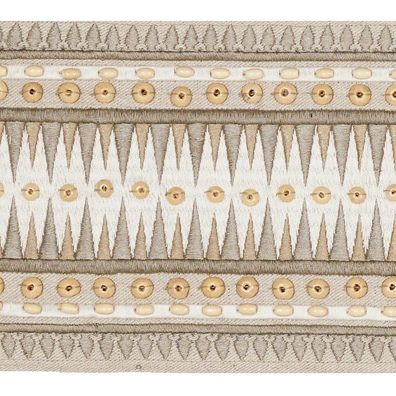 Schumacher Tahiti Tape Sea Oyster Trim