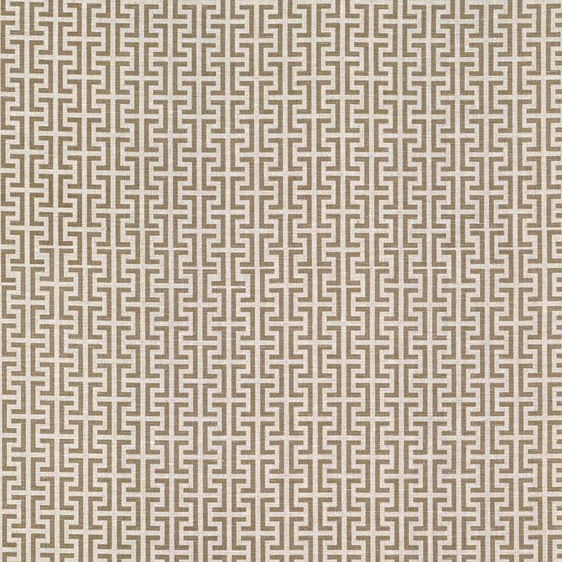 Schumacher Temple Brown Fabric