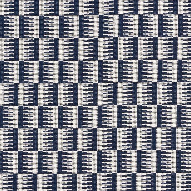 Schumacher Dovetail Indoor/Outdoor Navy Fabric