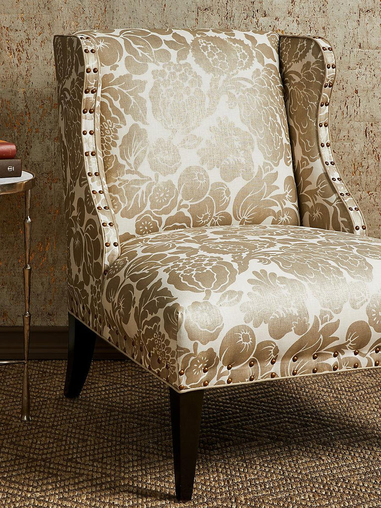 Scalamandre Metal Cork Bluestone Wallpaper