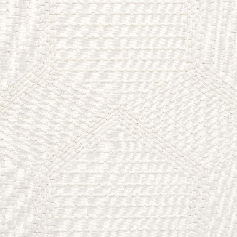 Schumacher Tortuga Embroidery Ivory Fabric