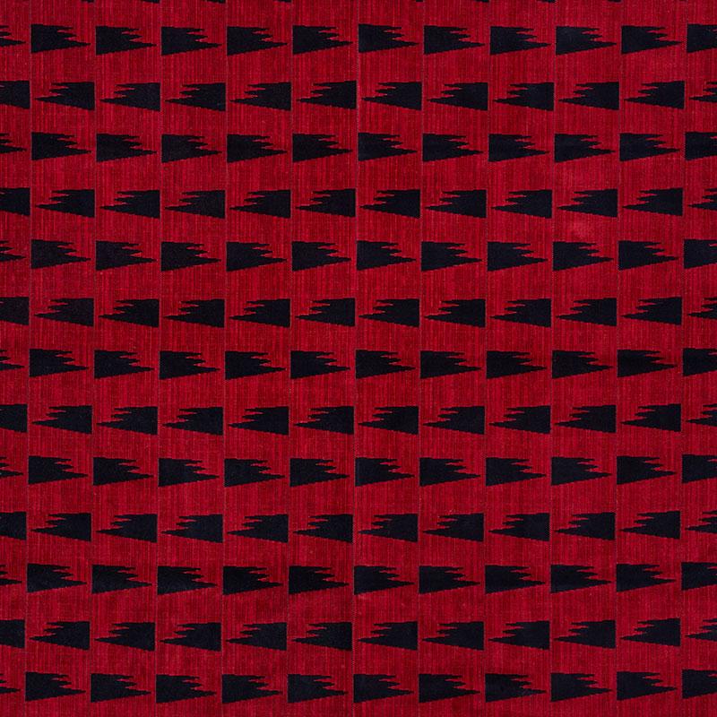 Schumacher Tutsi Red Fabric