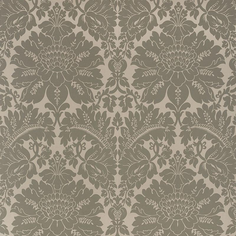 Schumacher Maggiore Damasco Moonstone Fabric