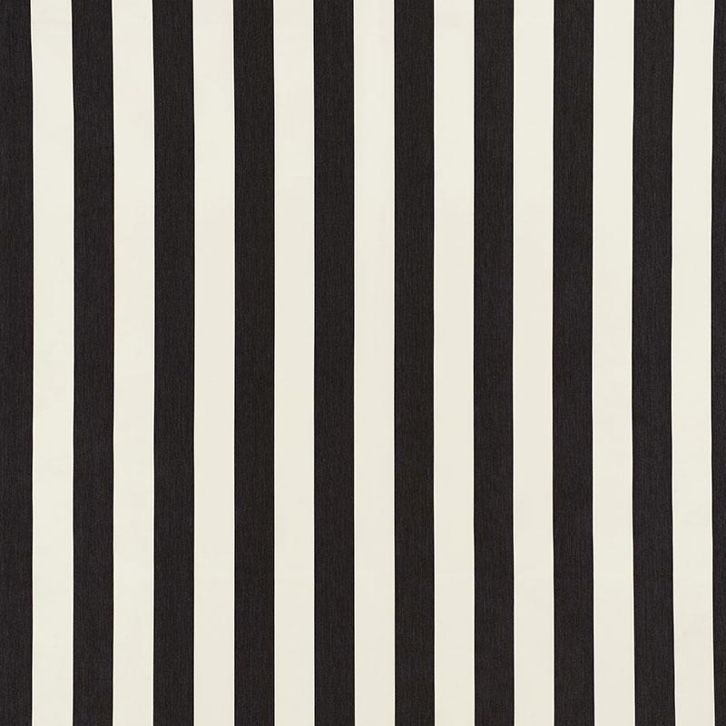 Schumacher Andy Stripe Black Fabric