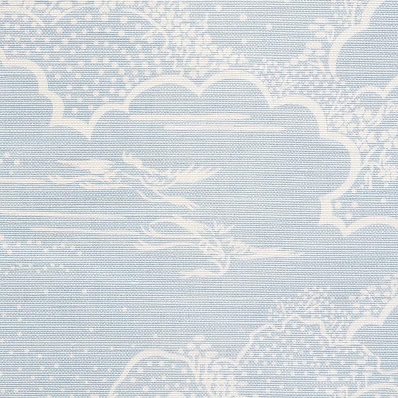 Schumacher Kumo Village Sky Fabric