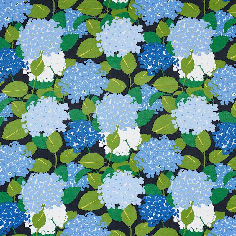 Schumacher Hydrangea Document Fabric