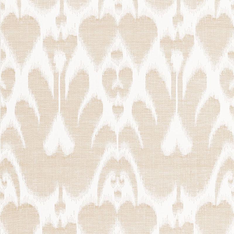 Schumacher Lela Cotton Ikat Sand Fabric