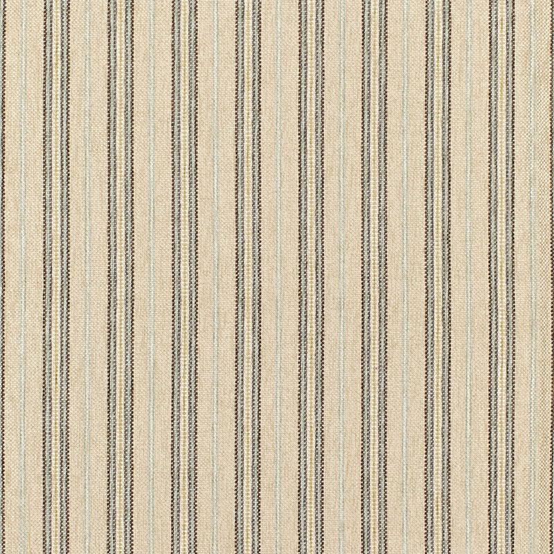 Schumacher Toscana Stripe Stone Fabric