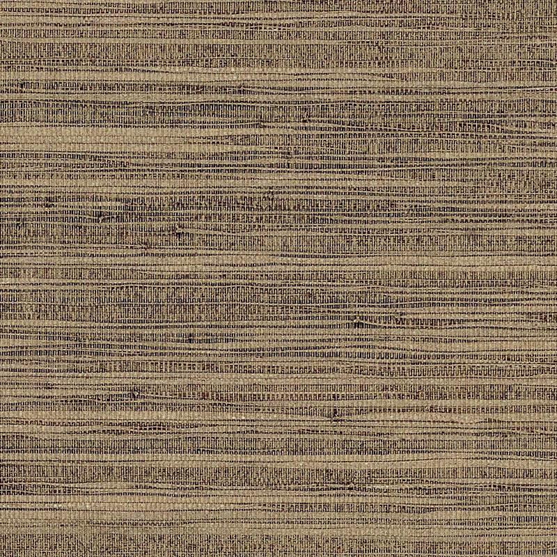 Schumacher Burnished Raffia Burnished Gold Wallpaper