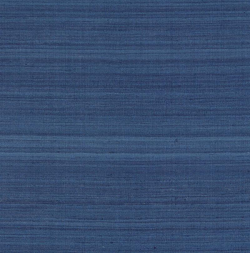 Schumacher Shaded Silk Sapphire Wallpaper