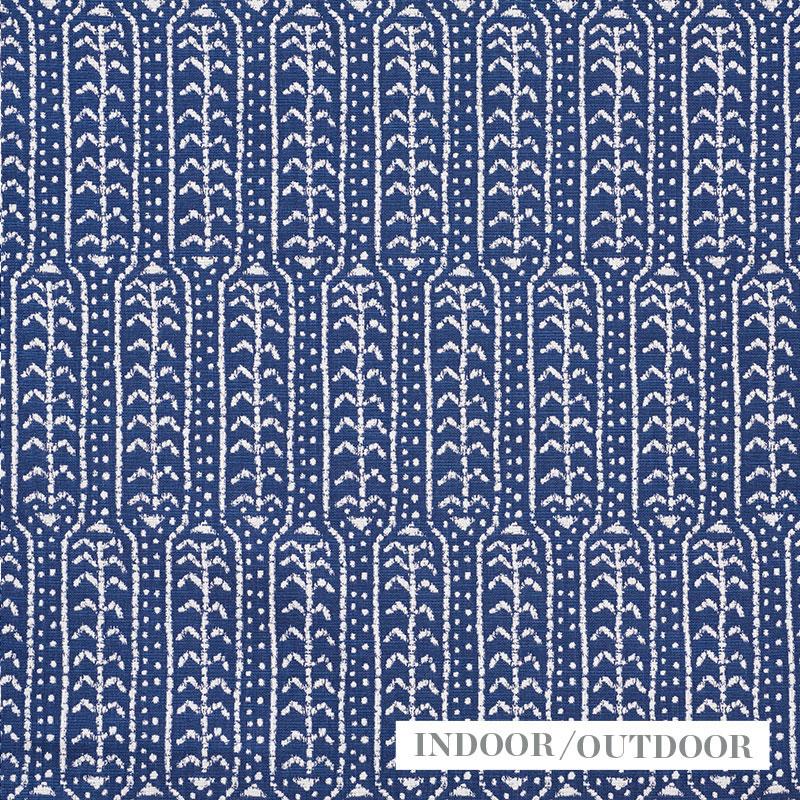 Schumacher Zonda Indoor/Outdoor Indigo Fabric