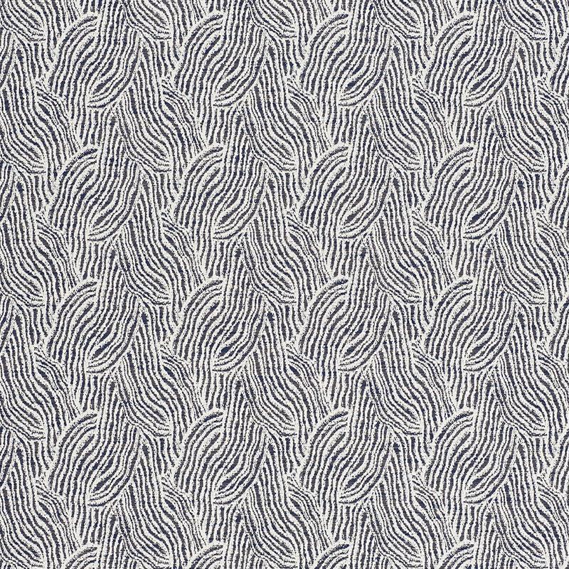 Schumacher Strata Indoor/Outdoor Indigo Fabric