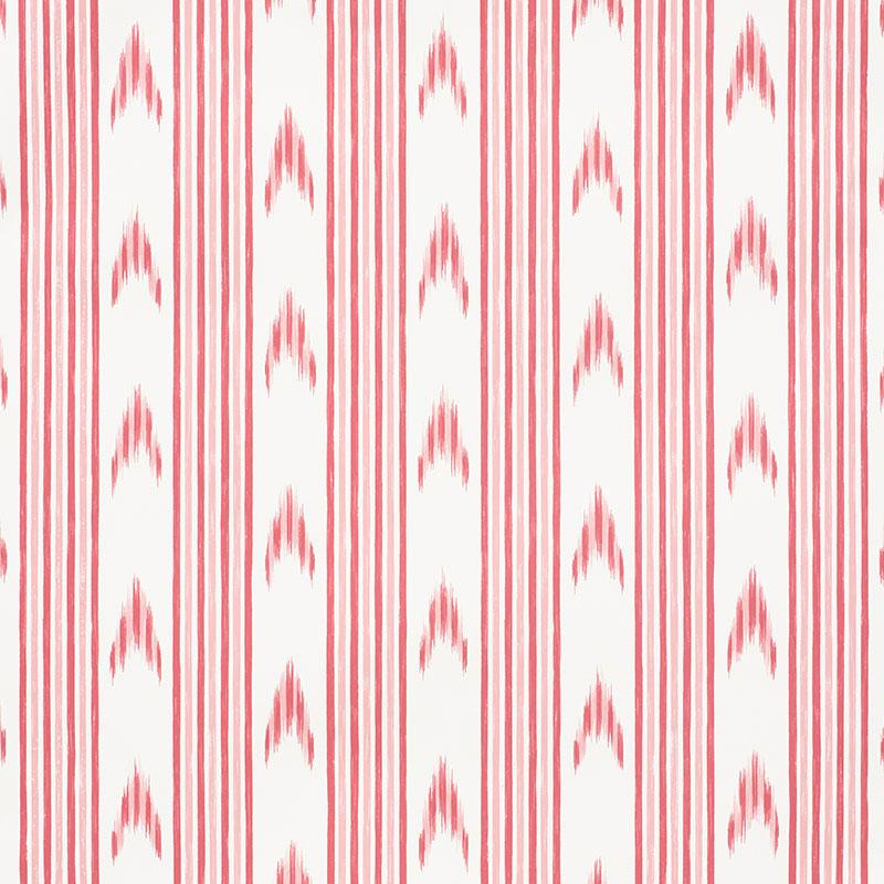 Schumacher Santa Barbara Ikat Pink Wallpaper