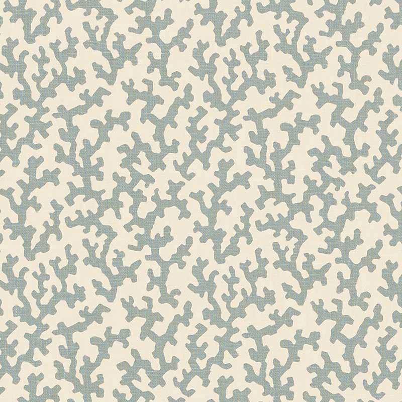 Schumacher Folly Orpington Blue Fabric