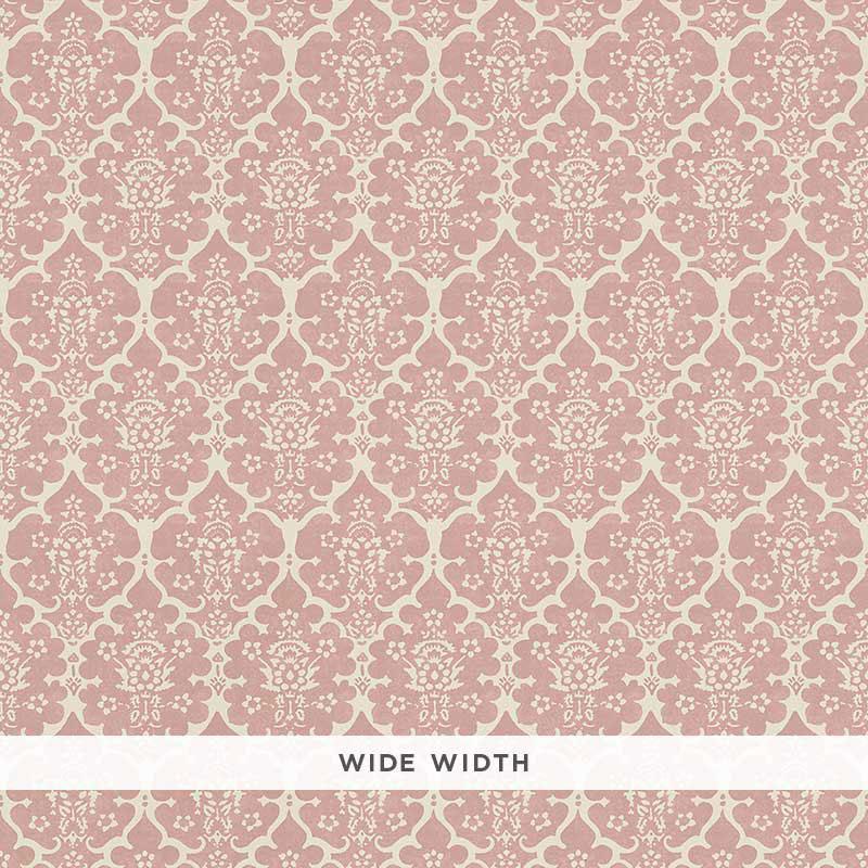 Schumacher Burley Pink Wallpaper